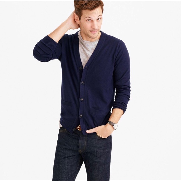 j crew mens cardigan